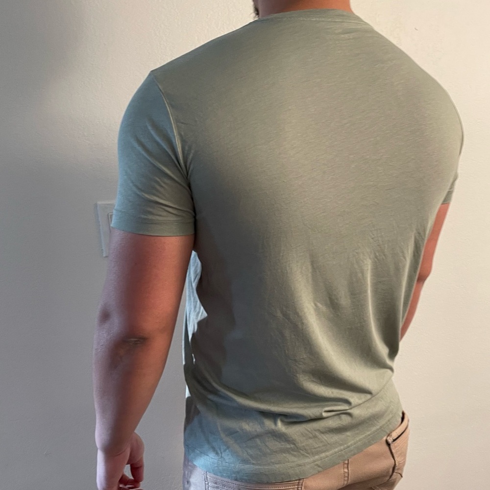 Lacoste - Pima Cotton Short-Sleeve V-Neck Tee - Picture 3 of 8